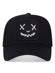 1pc Men Baseball Cap With Ghost Embroidery, Adjustable Sun Protection Casual Hat For Outdoor Activities, Suitable For Spring And Summer Travel, Beach Vacation Street Halloween