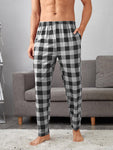 Men Buffalo Plaid Slant Pockets PJ Pants, Pajama Pants