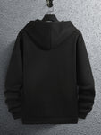 Manfinity Homme Men Kangaroo Pocket Drawstring Thermal Hoodie