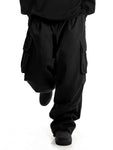 Manfinity EMRG Men Flap Pocket Side Drawstring Waist Oversize Cargo Pants