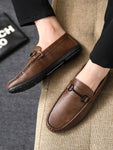 2024 New Men Loafers, Slip-On Casual Boat Shoes, Soft Bottom Driving Moccasin, Personality Leather Leisure Shoes, No Shoetree Included, Only 1 Pair Shoes Delivered