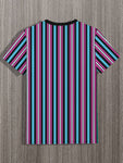 Manfinity Homme Men Letter Graphic Striped Tee - MapleCo