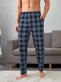 Men Buffalo Plaid Slant Pockets PJ Pants, Pajama Pants