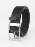 2pcs Men Square Buckle Belt Casual