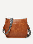 Bag Leopard Strap Crossbody Bag - MapleCo