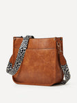 Bag Leopard Strap Crossbody Bag - MapleCo