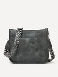 Bag Leopard Strap Crossbody Bag - MapleCo