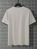 Manfinity Homme Men T-Shirts Fit Crew Neck Short Sleeve Casual Summer Polyester