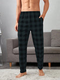 Men Buffalo Plaid Slant Pockets PJ Pants, Pajama Pants