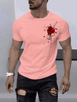 Manfinity Homme Men Rose Print Tee