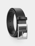 2pcs Men Square Buckle Belt Casual