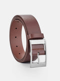 2pcs Men Square Buckle Belt Casual