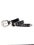 1pc Black Unisex Rhinestone Decor Buckle Punk Boho Belt For Daily Decoration Party Halloween