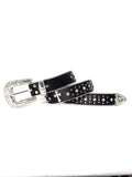 1pc Black Unisex Rhinestone Decor Buckle Punk Boho Belt For Daily Decoration Party Halloween