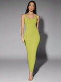 Silquee Solid Form Fitted Tank Dress