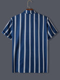 Men Striped Print Shirt - MapleCo