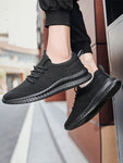 Mens Mesh Non-slip Lightweight Walking, Tennis, Running Shoes Breathable Comfortable Casual Sports Sneakers For Work - MapleCo