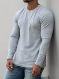 Manfinity Homme Men Solid Round Neck Tee