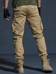 Manfinity Homme Men Flap Pocket Cargo Pants Without Belt