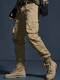 Manfinity Homme Men Flap Pocket Cargo Pants Without Belt