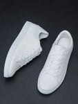 Men's Casual Sports Sneakers, Non-slip White Shoes For All Seasons, Suitable For Students - MapleCo