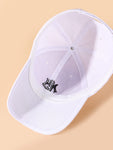 1pc Latest Men's Ny Embroidery Sun Protection Baseball Cap, Suitable For Beach Vacation