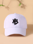 1pc Latest Men's Ny Embroidery Sun Protection Baseball Cap, Suitable For Beach Vacation