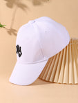 1pc Latest Men's Ny Embroidery Sun Protection Baseball Cap, Suitable For Beach Vacation