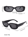 1pc Retro Small Square Frame Fashionable Eyeglasses, Punk Rock Street Style, With Glasses Case