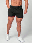 Manfinity Running Men Drawstring Waist Sports Shorts Gym Shorts Jogger Shorts