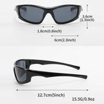 2pcs Unisex Wrap Decor Fashion Glasses Street Shades Accessories