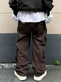 Manfinity EMRG Men Flap Pocket Side Cargo Pants - MapleCo