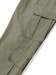 Manfinity EMRG Men Flap Pocket Side Cargo Pants - MapleCo