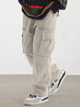 Manfinity EMRG Loose Fit Men's Cargo Pants With Flap Pockets On The Side - MapleCo