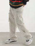 Manfinity EMRG Loose Fit Men's Cargo Pants With Flap Pockets On The Side - MapleCo