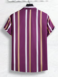 Manfinity Homme Men Striped Print Shirt - MapleCo