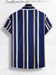 Manfinity Homme Men Striped Print Shirt - MapleCo