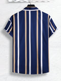 Manfinity Homme Men Striped Print Shirt - MapleCo