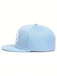 1pc Men's Geometric Pattern Embroidery Baseball Cap With Adjustable Strap, Sun Protection, Spring And Autumn