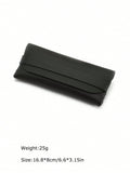 1pc Retro Small Square Frame Fashionable Eyeglasses, Punk Rock Street Style, With Glasses Case