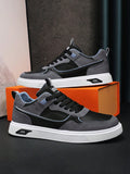 Men's Casual Shoes Spring and Summer 2023 New Breathable Trendy Sports Board Shoes Black Leather Tide Shoes Students' Shoes