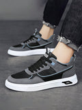 Men's Casual Shoes Spring and Summer 2023 New Breathable Trendy Sports Board Shoes Black Leather Tide Shoes Students' Shoes