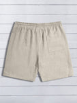 Manfinity Modomio Men Drawstring Waist Slant Pocket Shorts