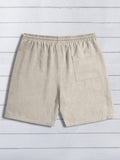 Manfinity Modomio Men Drawstring Waist Slant Pocket Shorts