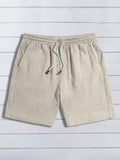 Manfinity Modomio Men Drawstring Waist Slant Pocket Shorts