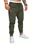 Manfinity Men's Loose Fit Drawstring Waist Patchwork Pants - MapleCo