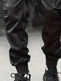 Men's Multiple Pockets With Reflective Tape Decorated Cargo Pants