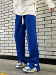 Manfinity Hypemode Loose Fit Men's Letter Patched Drawstring Waist Sweatpants