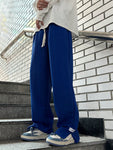 Manfinity Hypemode Loose Fit Men's Letter Patched Drawstring Waist Sweatpants