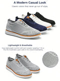 Men's Mesh Oxfords Lace-Up Lightweight Shoes Casual Walking Shoes - MapleCo